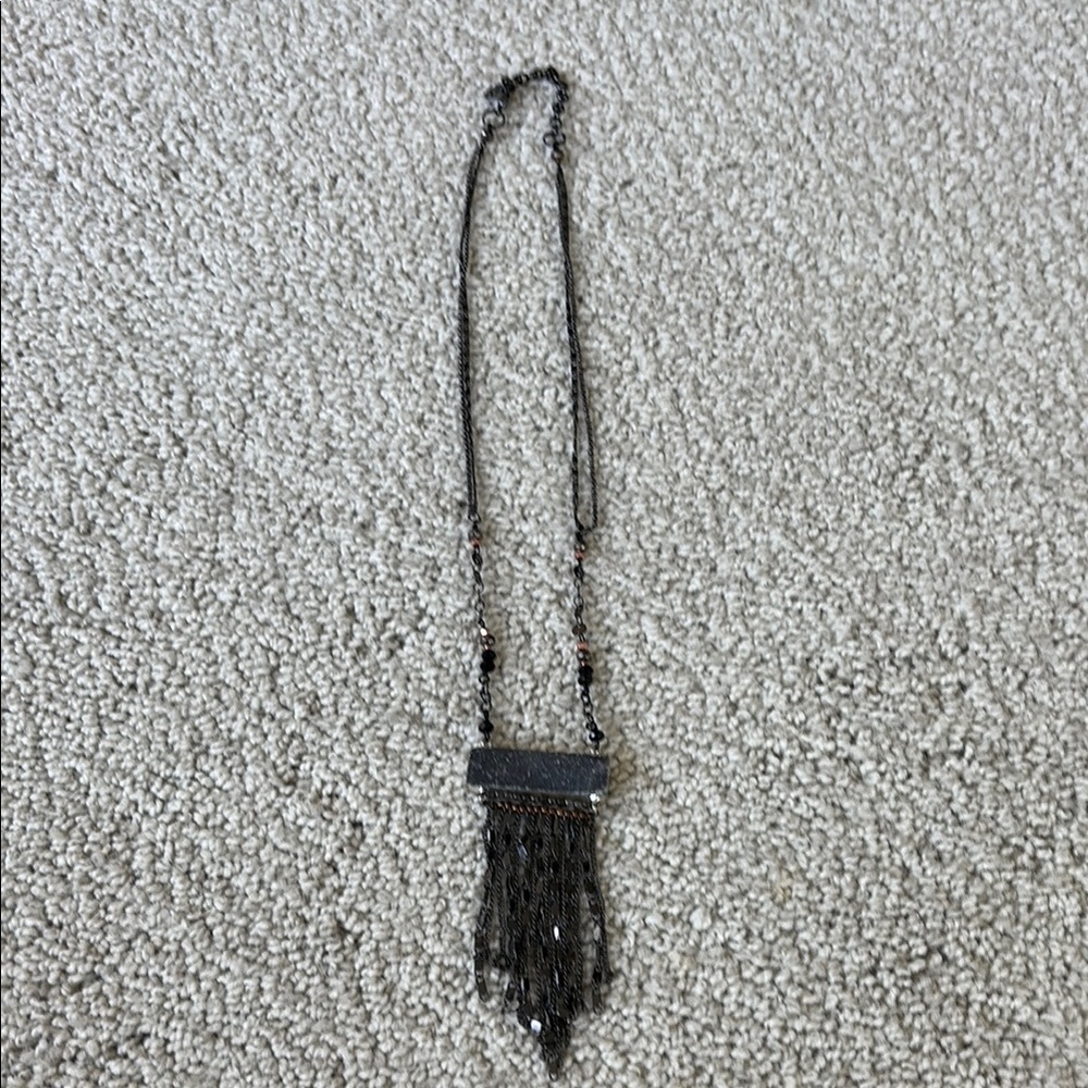 Gorgeous Statement Black Beaded Necklace